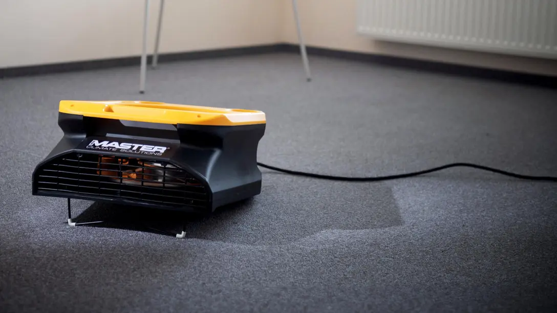 Heating for water damage in residential spaces