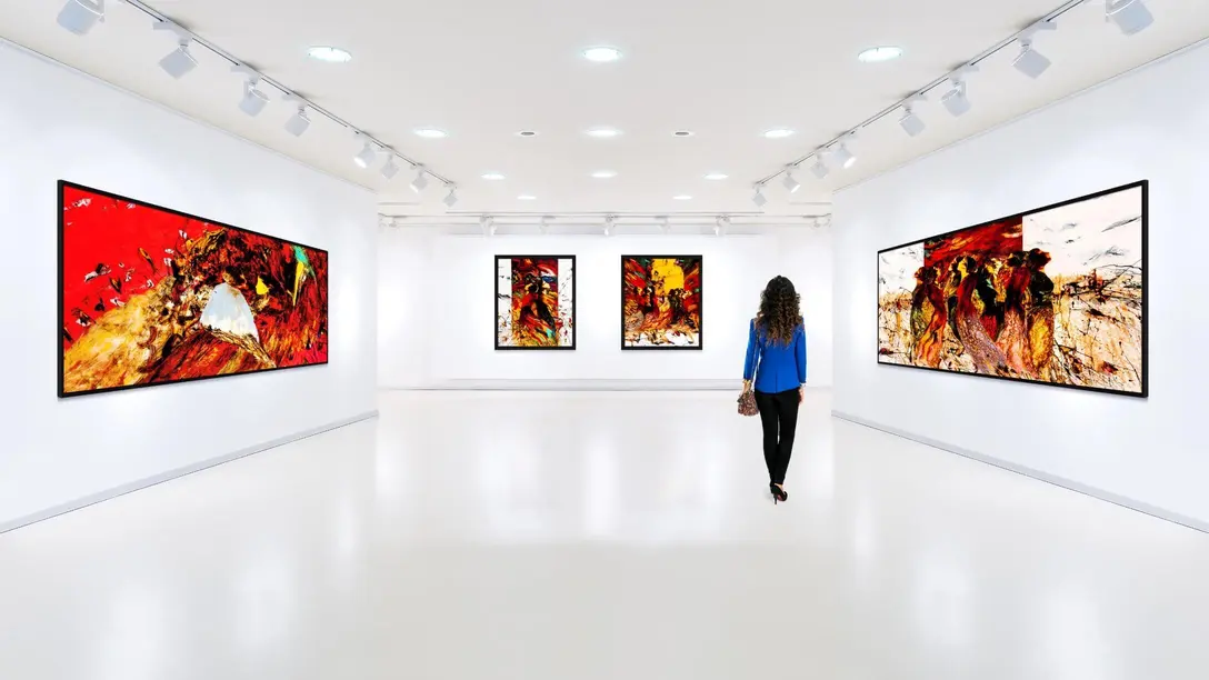 Humidity control and drying for art galleries