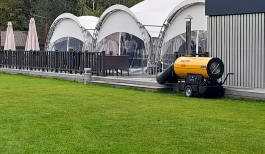 Indirect-fired heaters for rental companies