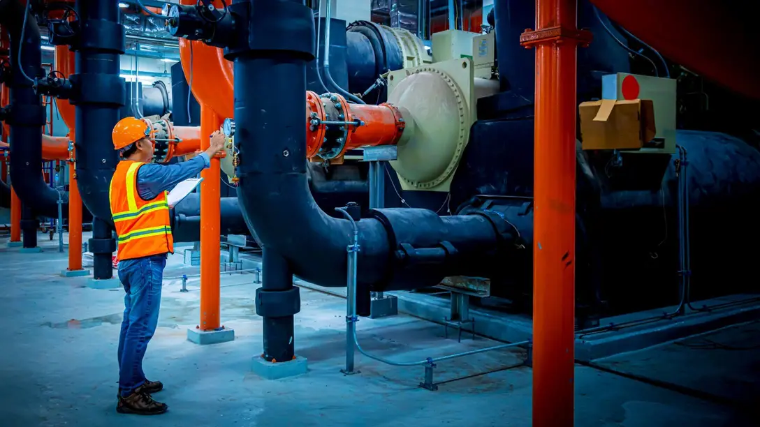 Humidity control and drying for water treatment plants