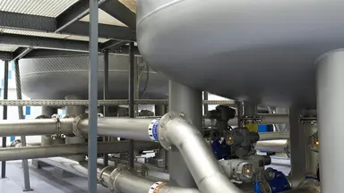 Aerial waterworks web