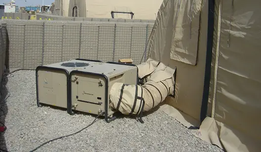 Cooling for military base camps