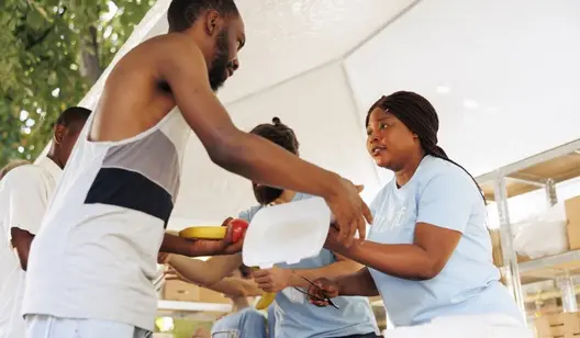 Cooling for disaster relief camps