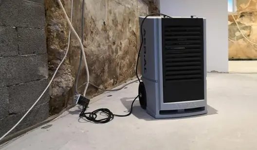 Temporary drying solutions for construction sites