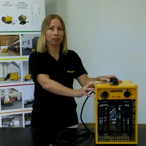 Vidéo du chauffage électrique à air pulsé Master B 3