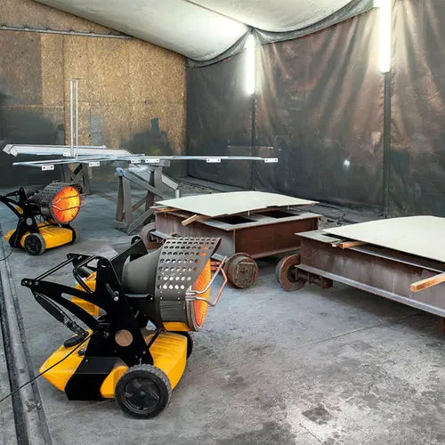 Master XL 9 chauffant un entrepôt