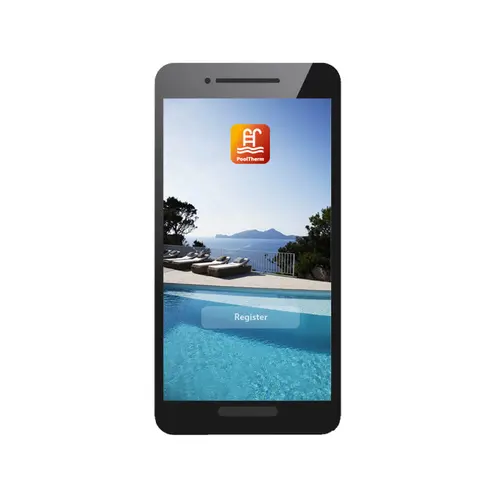 Écran d'accueil de l'application Pool Therm