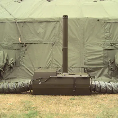 Installation de la tente Dantherm VA-M15 MKII