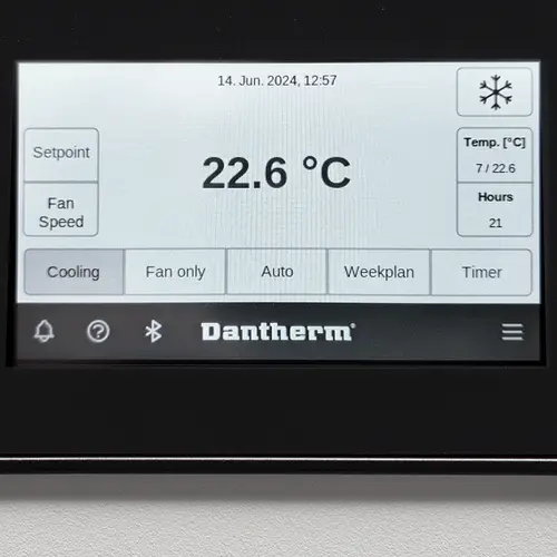 Dantherm AC 7000 panneau de contrôle