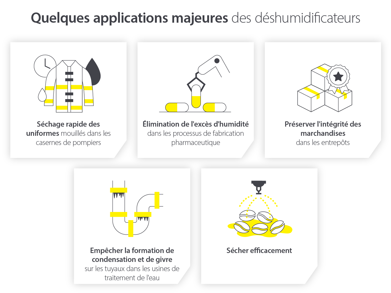 Déshumidificateurs commerciaux pour sécher, préserver l'environnement et en éliminer l’humidité – Infographie