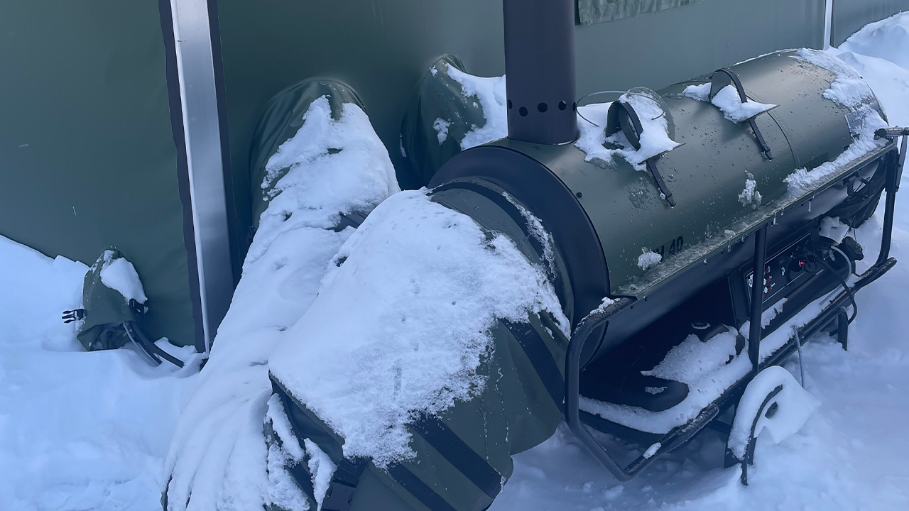 Dantherm FH 20-40 heaters in winter action